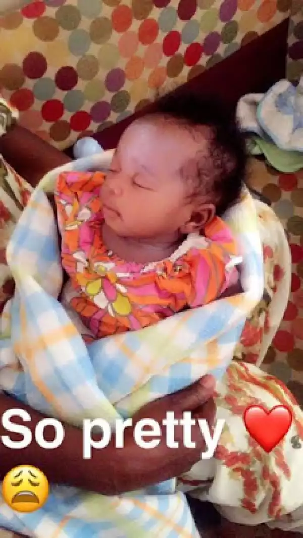 Photo: Beautiful baby found dumped in dustbin in Abuja finds temporary home